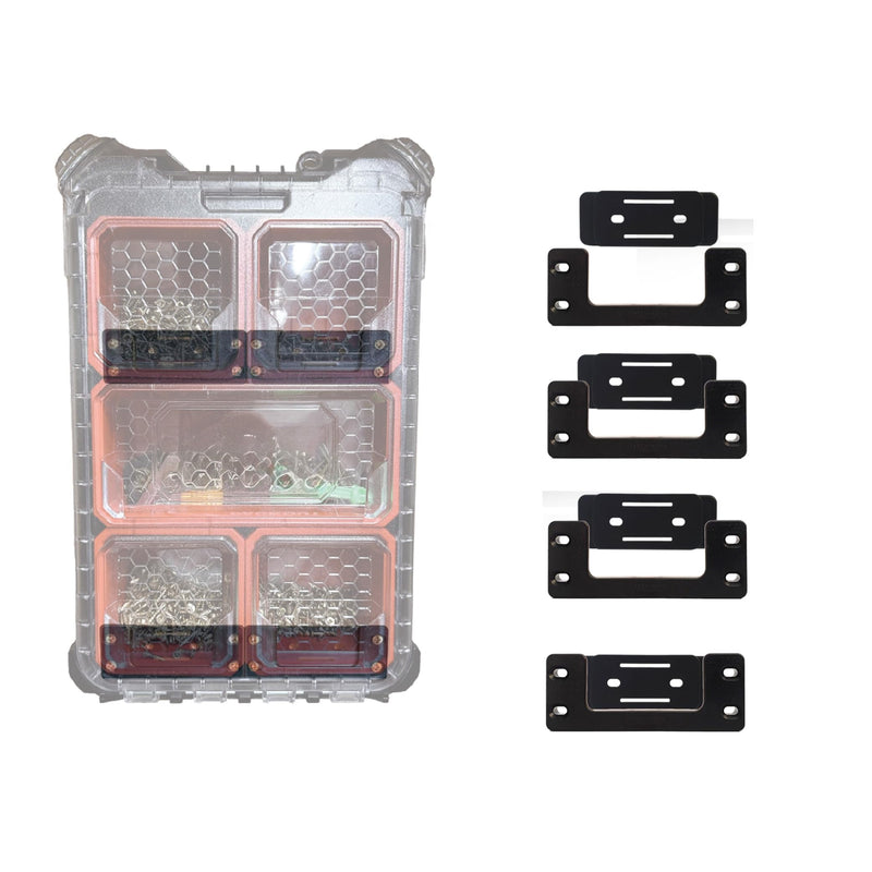 StealthMounts Cleat 'n' Feet Mounting System (4 Pack) | Tool Box Storage System | Mount Anywhere | Compatible with Milwaukee Packout