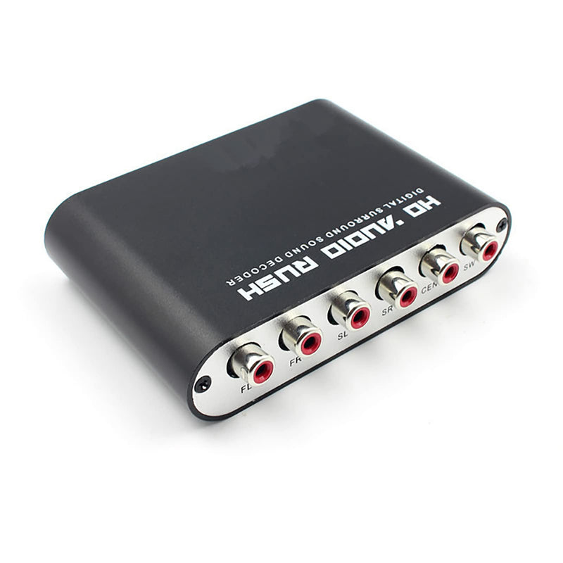 Audio Decoder 5.1CH DTS Converter Digital Audio Converter Digital Optical Coax to Analog Audio Converter for Home / Concert Hall / Cinema(DTS / AC-3)