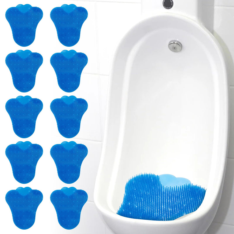 Houseables Urinal Screen Deodorizer, Urinal Cakes, Urine Splash Guards, Urine Screens for Men Bathroom, Janitorial Deodorizers, Odor Eliminator Mats, Toilet Splash Guard, Pee Pads, Scented, 10 Pack Blue