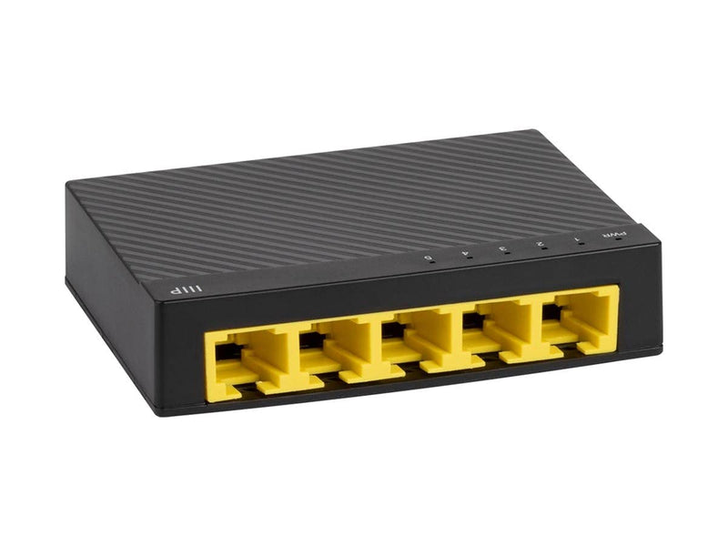 Monoprice 5-Port 10/100/1000Mbps Gigabit Ethernet Unmanaged Desktop Switch, IEEE 802.3ab, Cat5e, Plug and Play, Fanless Design, for Gaming and Streaming