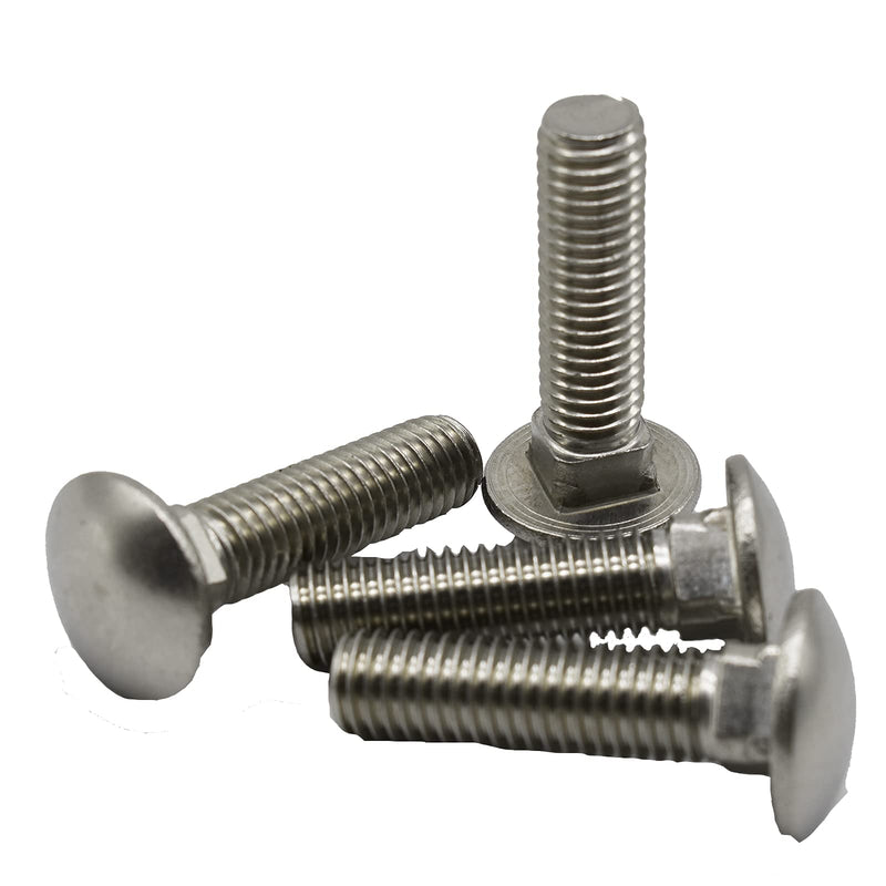 5/16"-18 X 3(25pc) Stainless Carriage Bolt, 18-8 Stainless Steel Full Thread Coverage,Carriage Bolt,by SANTIE 5/16"-18 X 3"(25pc)