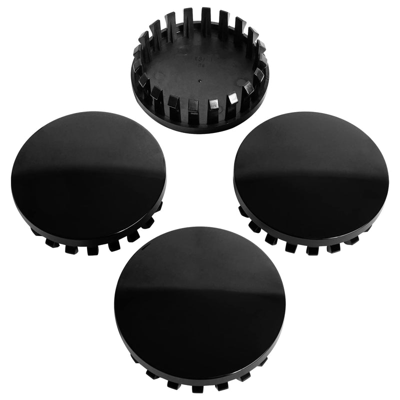KitsPro 3.25Inch 83MM Wheel Center Caps for Rim Hub Caps, Pack of 4 (Gloss Black, Outer 83MM, Inner 73MM) Outer 83MM , Inner 73MM Gloss Black