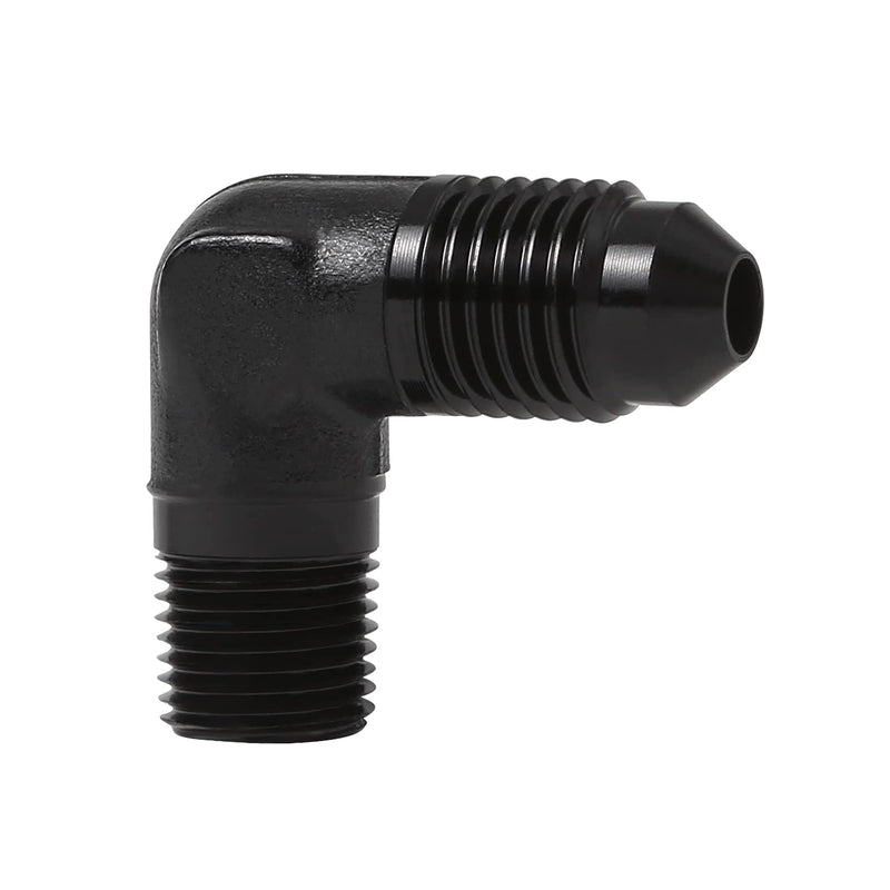 EVIL ENERGY 4AN to 1/8" NPT Male 90 Degree Fitting Adapter Aluminum 4AN to 1/8 NPT