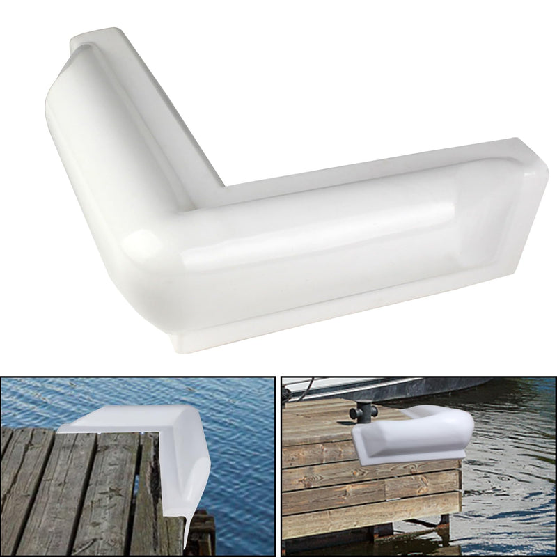 Dock Corner Bumper,Dock Bumpers Straight,Vinyl Boat Dock Corner Bumpers,Boat Straight Bumper,Boat Dock Bumpers,Soft Dock Bumper Guards Dock Bumpers Dock Corner Side Edge for Boat Docks(1,2Pack) Corner Bumper White-1Pack