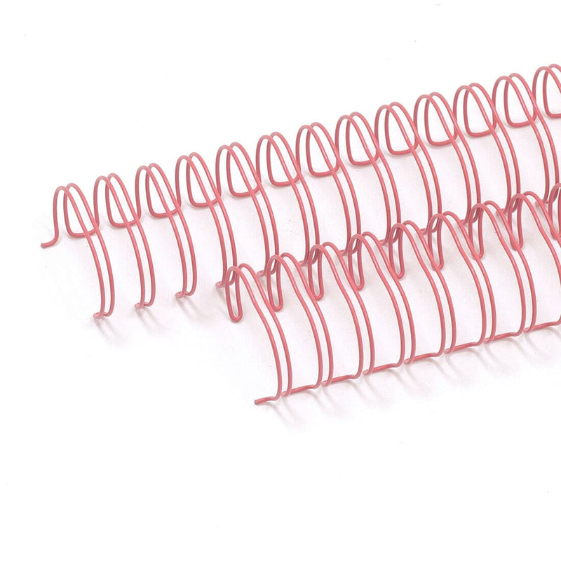 Craftelier - Set of 2 Double Ring Spiral Binders for Albums, Notebooks, Diaries or Calendars | Ideal for Scrapbooking and Other Crafting Projects | Ø 2.54 cm (1") - Fuchsia Pink Colour 1"