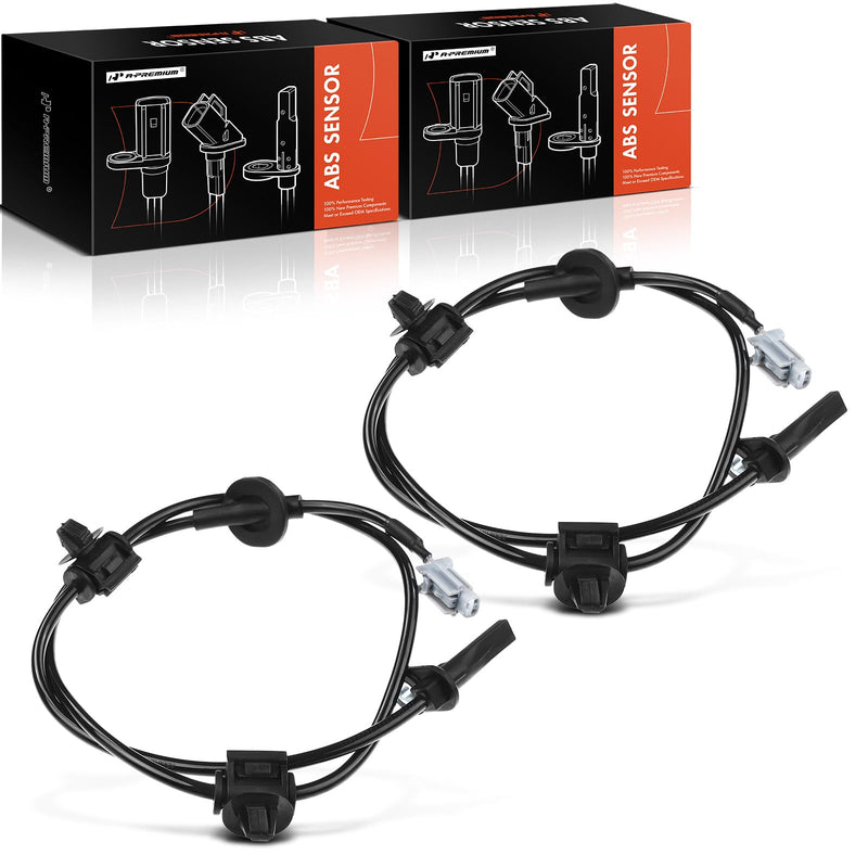 A-Premium Front ABS Wheel Speed Sensor Compatible with Subaru Models - Outback 2010 2011 2012 2013 2014, 2.5L/3.6L, Wagon - Front Driver and Passenger Side, 2-PC Set, # 27540AJ010, 27540AJ01A Pack of 2