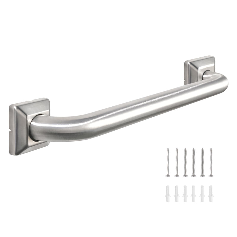 Bathroom Grab Bars Stainless Steel Handrail ADA Compliant 500lbs bathtubs and Showers Toilet Handle Safety for Handicap, Elderly, Disabled, Injury (18 inches) 18 inches