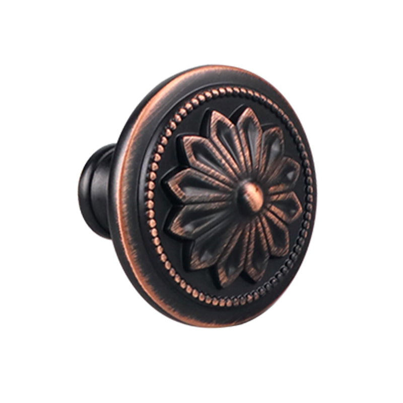 10 Pack - Oil Rubbed Bronze Cabinet Hardware: 1.4" Round Knobs for Cabinets & Drawers
