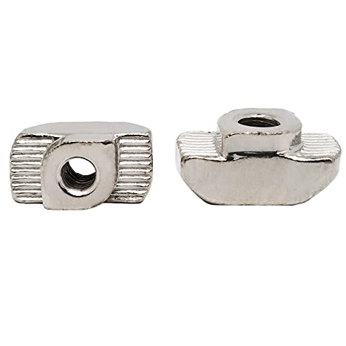 T-Nut for 45 Series Aluminum Extrusion Profile t Slot 5mm,T Slot Nut Hammer Head Fastener Nut Nickel Plated Carbon Steel for Aluminum Profile(40 Pcs) 45series-M5