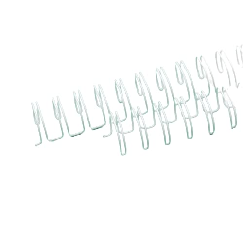 Craftelier - Set of 2 Double Ring Spiral Binders for Albums, Notebooks, Diaries or Calendars | Ideal for Scrapbooking and Other Crafting Projects | Ø 1.58 cm (5/8") - White Colour