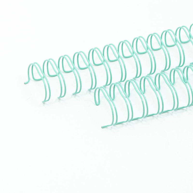 Craftelier - Set of 2 Double Ring Spiral Binders for Albums, Notebooks, Diaries or Calendars | Ideal for Scrapbooking and Other Crafting Projects | Ø 1.90 cm (0.75") - Turquoise Colour
