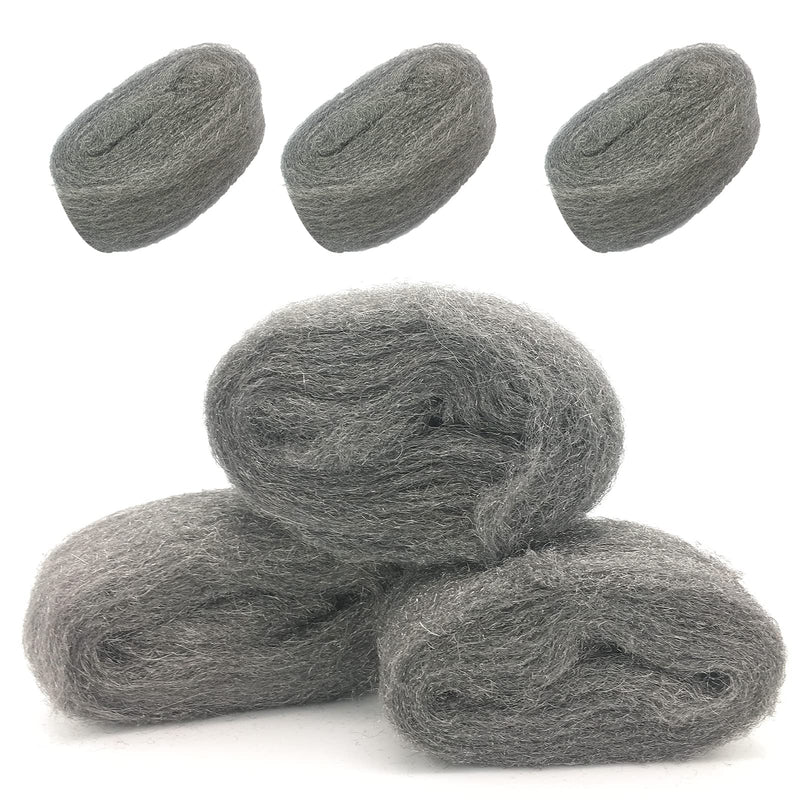 Steel Wool Fill Fabric DIY Kit, Coarse Wire Wool Hardware Cloth, Gap Blocker, Keep Mice Away from Holes/Siding/Pipeline/Vents in Garden, House, 6 Pack × 10FT