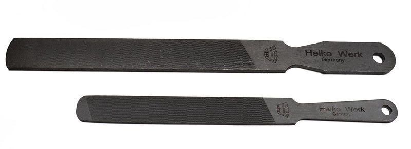 1844 Helko Werk Germany Dual Sided Axe Sharpening File - Axe Sharpener Metal File single-cut and cross-cut hand file (Compact + Heavy Set) Compact + Heavy Set