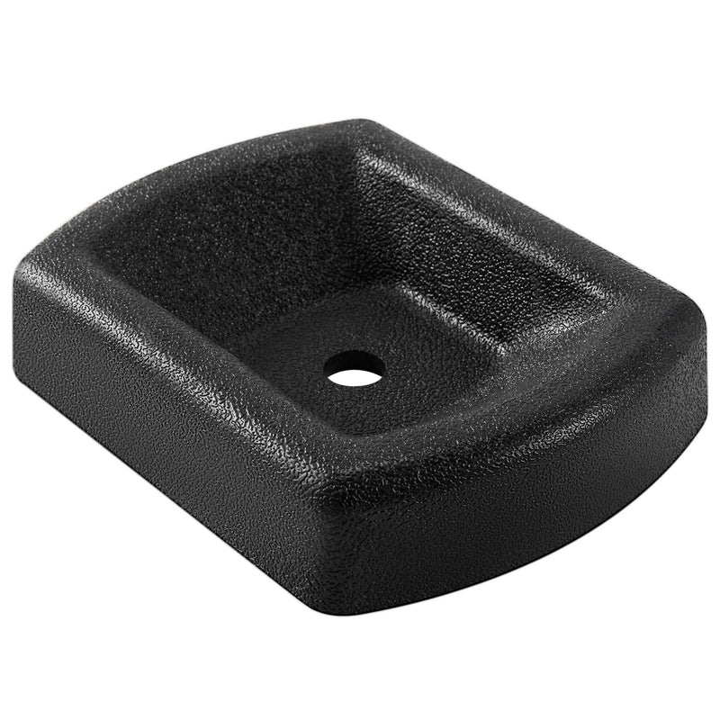 LEORAY Jack Wheel Chock, Reinforced Rubber Jack Caster Wheel Dock for Caravans and Trailers Single Wheel