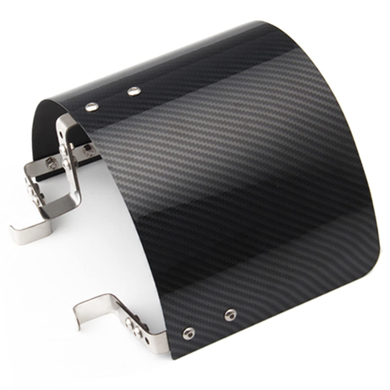 Protective Air Intake Heat Shield Wrap, Heat-Insulation Air Filter Cover 2.5" - 3.5" - (Carbon Fiber Style) Carbon Fiber