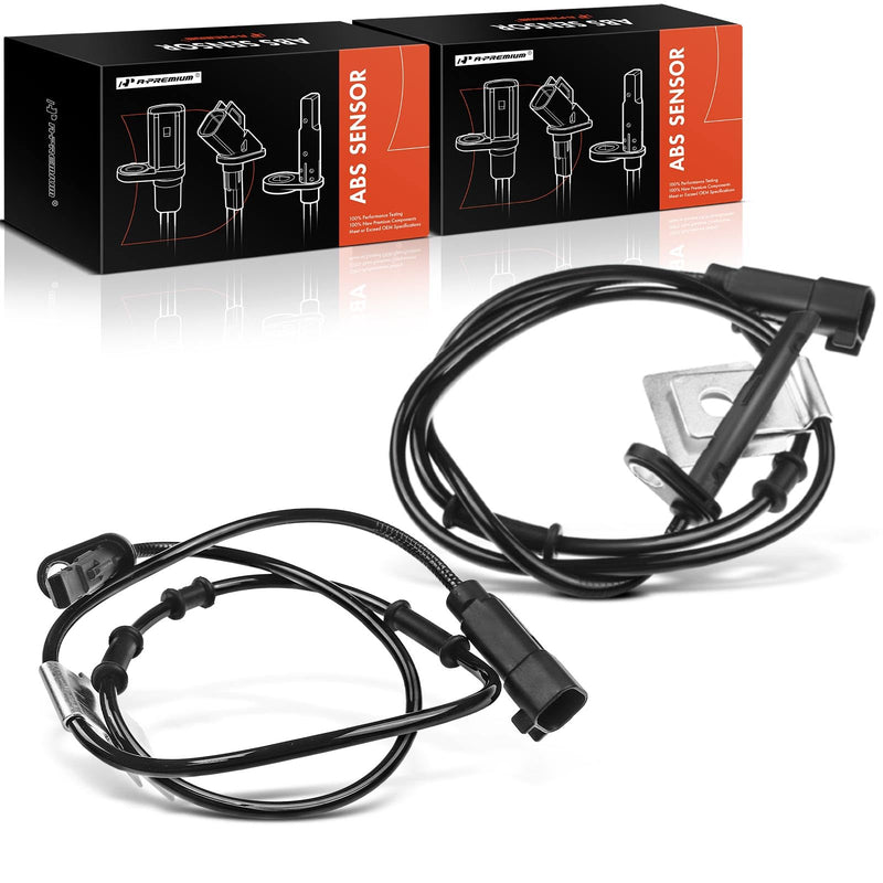 A-Premium 2PCS Front ABS Wheel Speed Sensor for Chevy Equinox GMC Terrain 2010 2011 2012 2013 2014 2015 2016 2017, Sport Utility - Front Left and Right, Replace# 520811372, 20711372 Front Driver and Passenger