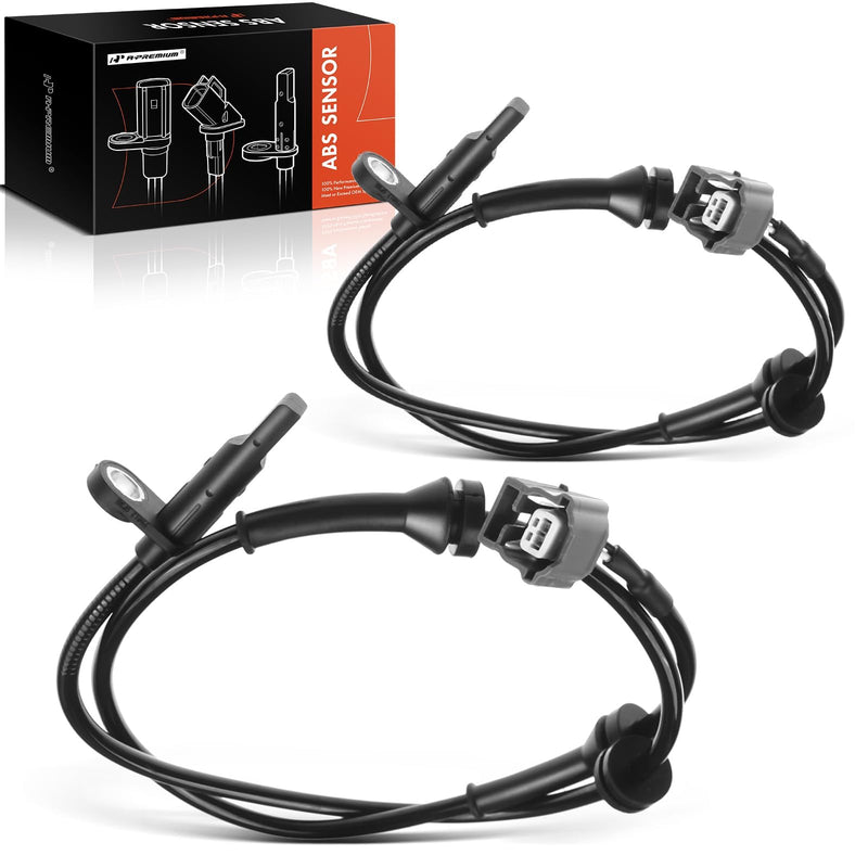 A-Premium 2PC Set Front ABS Wheel Speed Sensor Fits for Nissan Rogue 2016 2017 2018 2019 2020, Sport Utility - Front Driver and Passenger Side, Replace# 47910-4BA0A, 47910-4CL0A Pack of 2