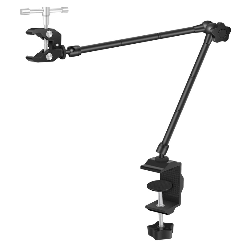 Toolour Helping Hands Soldering Clamp, 19.7” Magic Arm, Flexible Articulating Arms with Clamps, Magic PCB Clip for Hot Air Gun/PCB Holder/Desoldering/Welding/Repairing/DIY Work/Hobby Craft