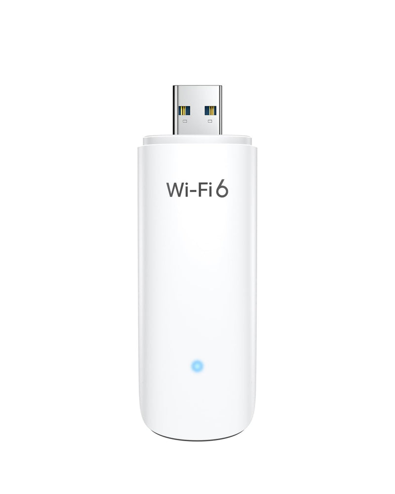 BrosTrend WiFi 6 AX1800Mbps USB WiFi Adapter Dual Band Wi-Fi Dongle 5GHz 1201Mbps + 2.4GHz 574Mbps USB3.0 Wireless Network Adapter Wi-Fi USB Receiver for PC Laptop Desktop Supports Windows 11/10 ONLY