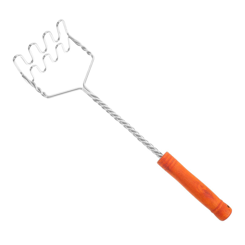 Hemoton Stainless Steel Potato Masher with Non-Slip Handle, Versatile Kitchen Tool for Mashing Potatoes, Vegetables, and Fruits, Dishwasher Safe, 14.56 Inch
