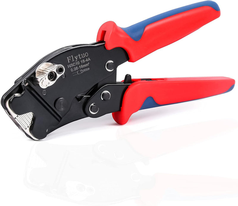  [AUSTRALIA] - Front Loading Ferrule Crimp Tool and Ferrule Crimper Works for End Sleeves Ferrules and Wire End Terminals from AWG 30-5 HSC10 16-4A