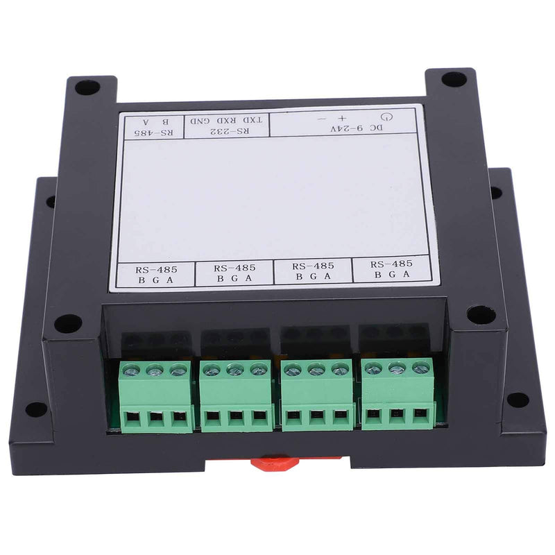 4‑Channel Industrial Grade Repeater, 9-24V 0.5-1.2W RS485 Hub with Built‑in DC/DC Isolated Power Supply Module Photoelectric Isolation Repeater for Long‑Term Stable