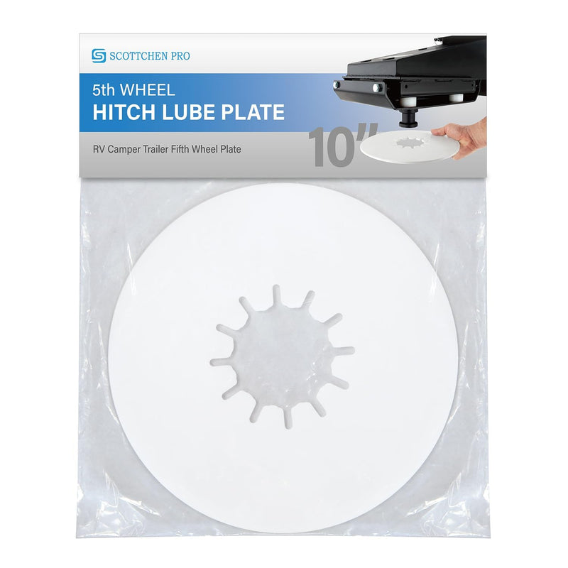 5th Wheel Hitch Lube Plate 10in RV Camper Trailer Fifth Wheel Plate - 1Pack 10 inch