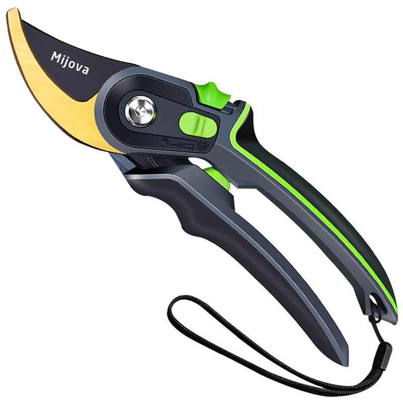 Pruning Shears, Heavy Duty Handheld Gardening Scissors, High Carbon Steel Plant Shears Use for Gardening Pruners, Floral Shrubs and Vines, Professional labor-saving Secateurs