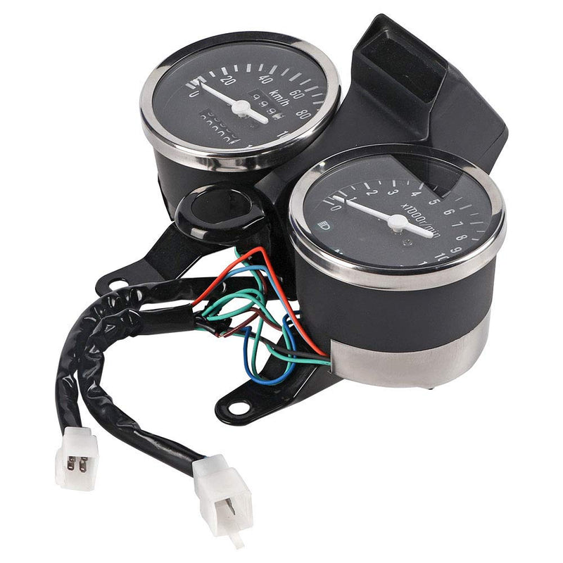 KIMISS Speedometer Gauge, Motorcycle Modified Accessories Speedometer Odometer Tachometer for Suzuki GN125
