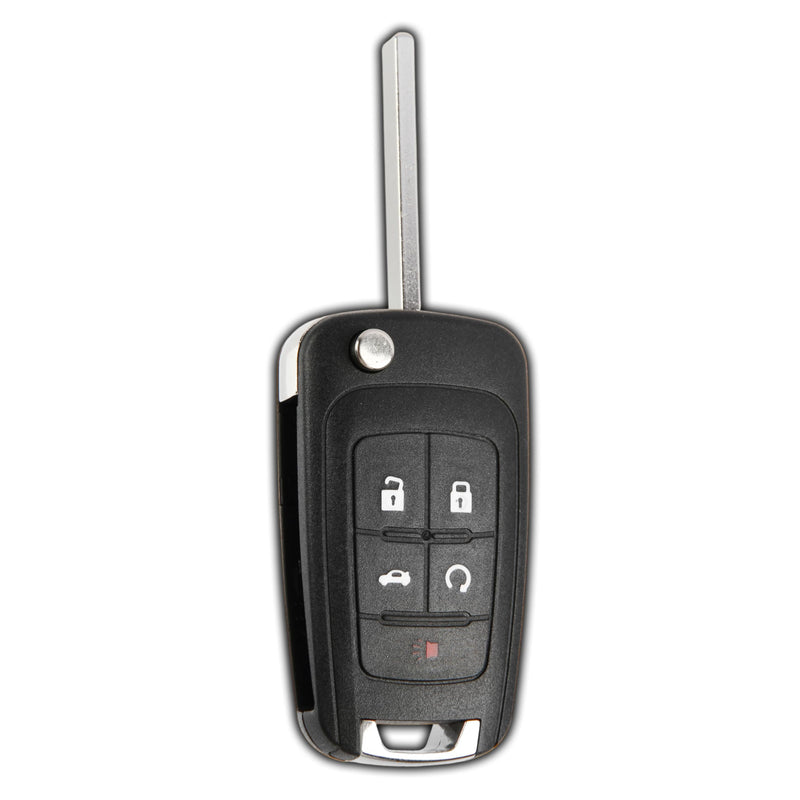 KeylessOption Key Fob Replacement for 2010 2011 2012 2013 2014 2015 2016 2017 2018 2019 Buick Encore Chevrolet Chevy Camaro Equinox Impala Malibu GMC Terrain Remote, 5-Button OHT01060512 1-Pack
