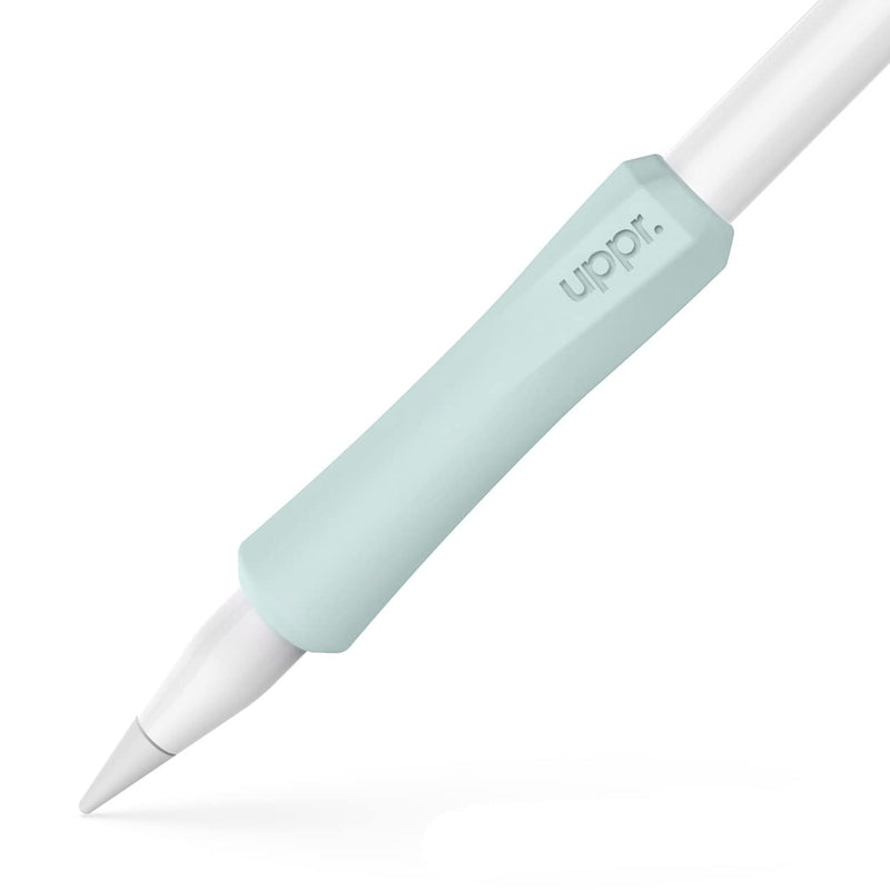  [AUSTRALIA] - UPPERCASE Designs NimbleGrip Premium Silicone Ergonomic Comfort Grip Holder, Dual Sided Design, Compatible with Apple Pencil Pro, USB-C, 2nd Generation, 1st Generation (1 Pack, Sage) 1 Pack
