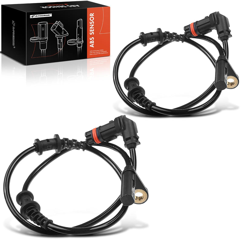 A-Premium ABS Wheel Speed Sensor Compatible with Mercedes-Benz Models - C200, C230, C240, C280, C32 AMG, C320, C55 AMG, CLK280, CLK320, CLK350, CLK500, CLK55 AMG, CLK550, SLK200, SLK300, SLK350 Pack of 2