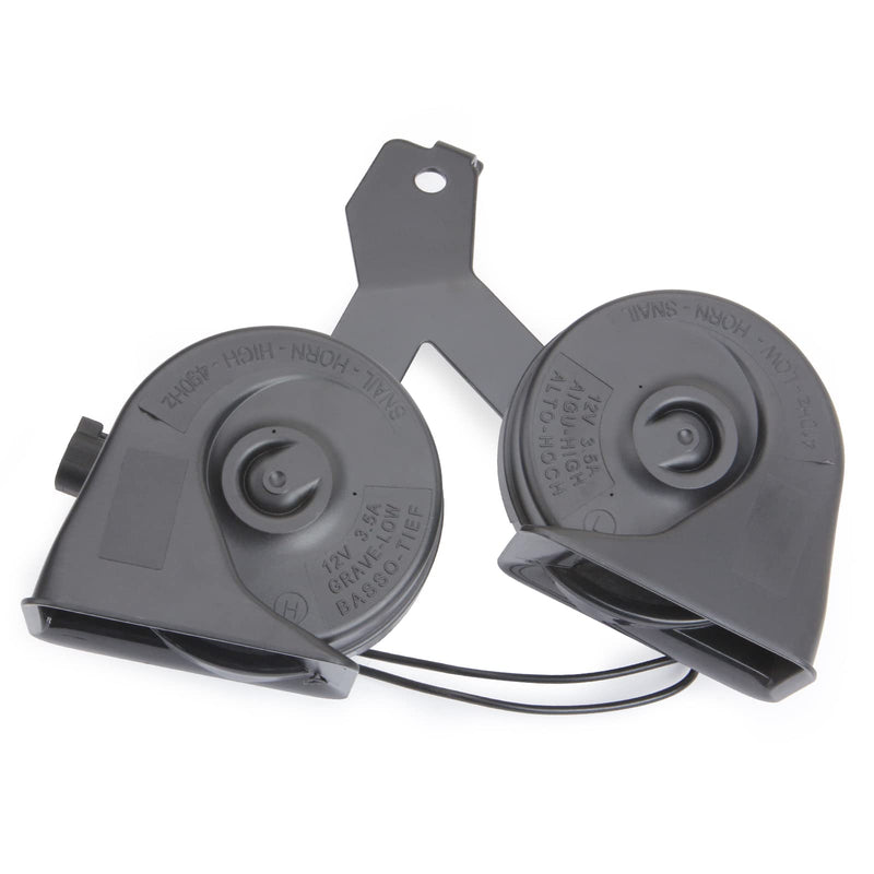 MITZONE Horn Assembly with Bracket Compatible with 2009-2014 Ford F-150 Replace 9L3Z-13832-A 2009-2014 Ford F-150 (Black)