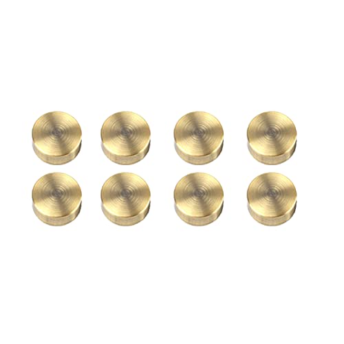 Mirror Screw, Standoff Screw, Pure Copper Flat Cap Decorative Cover Nails, Solid Standoff Screws, Cap Nails for Advertising Screw Fasteners, Bathroom, Mirror, Bronze 20mm 8 pcs diameter 20mm Green Bronze