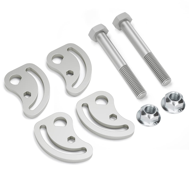 KSP Caster/Camber Bolt Kit Adjusting ±1.5° Compatible with Silverado Sierra 1500 2500,Yukon Express Savana 1500 2500 Hummer H2 H3, Work On Most Chevy GMC Control Arm| Including Bolts,Cams and Nuts