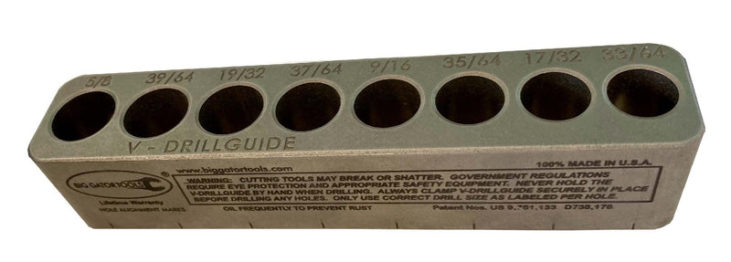 Standard V-DrillGuide® (33/64"-5/8") - Big Gator Tools Drill Bit Guide - STD3000DGNP