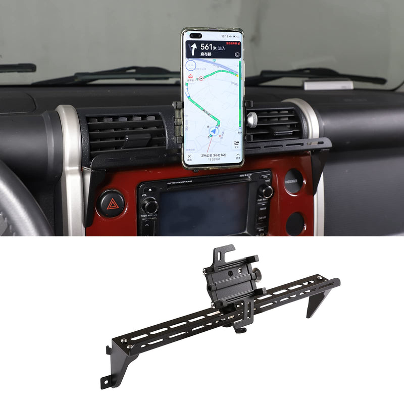 Car Instrument Panel Track Mobile Phone Holder Trim for Toyota FJ Cruiser 2007-2021 Central Control Air Vent Multifunctional Mobile Phone Holder (Style 1)
