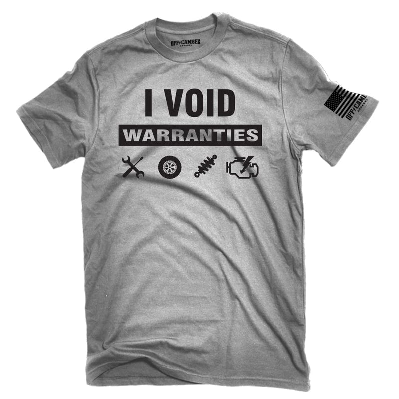 I Void Warranties Funny Mechanic Garage Automotive Off-Road Race t-Shirt Made in The USA XX-Large Graphite Gray