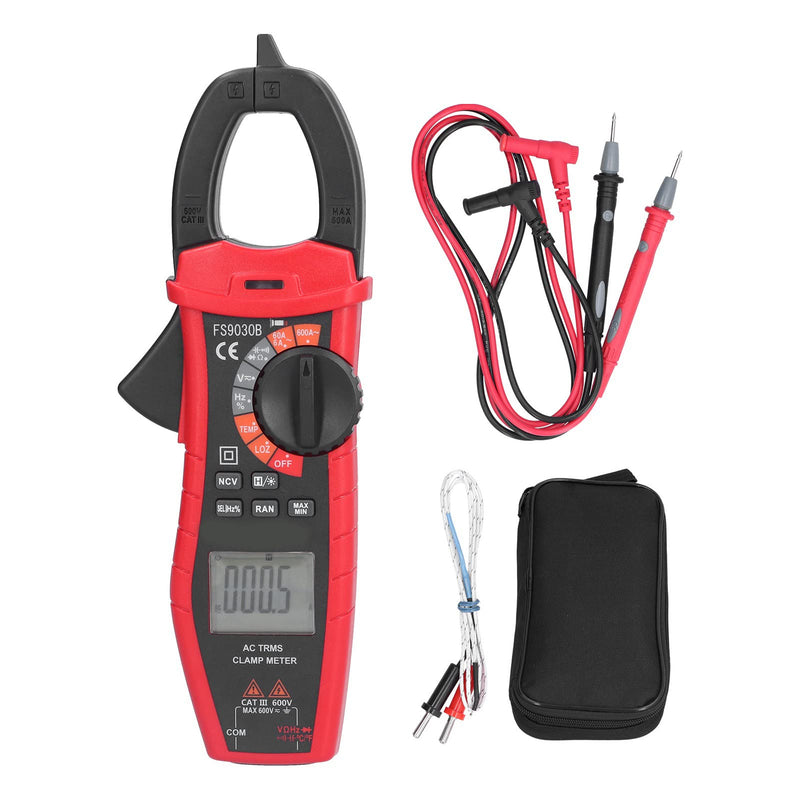  [AUSTRALIA] - Multimeter,FS9030B AC Clamp Meter Digital Multimeter Intelligent Voltage Current Tester Clamp Ammeter