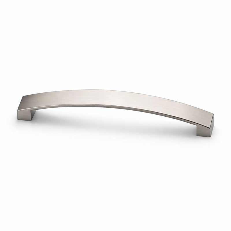 ANGSTROM 5-Pack Curved Arch Cabinet Pulls, Zinc Handle Bar 6.25 Inch (Brushed Nickel) Brushed Nickel