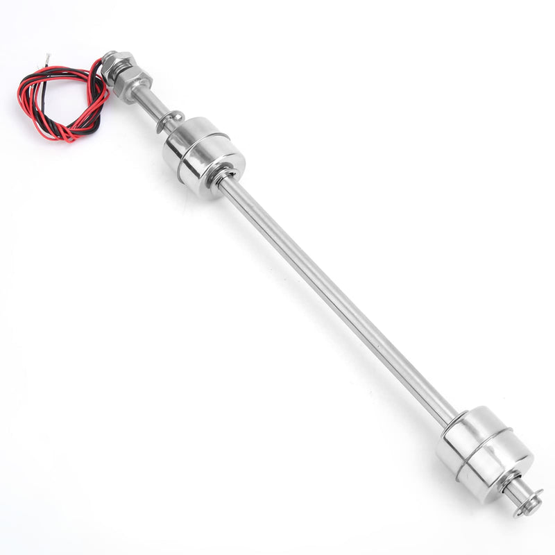 Float Switch Water Level Sensor Stainless Steel Double Ball Horizontal Liquid Level Control for Water Tank Pool Pump Aquarium Pond(250mm / 9.84in) 250mm / 9.84in