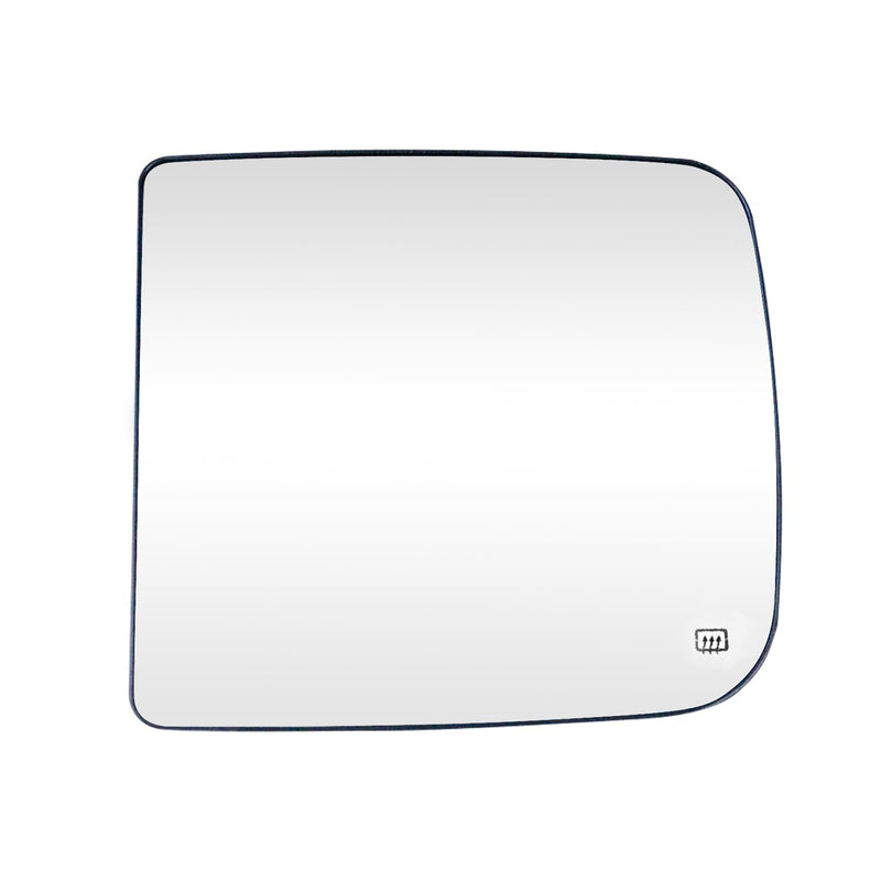 Heated Repl. Glass Right Passenger Side Compatible with Dodge Ram 1500 2500 3500 2009 2010 2011 2012 2013 2014 2015 2016 2018 2019 2020 tow flat mirror big lens Passenger Side Upper (Right)