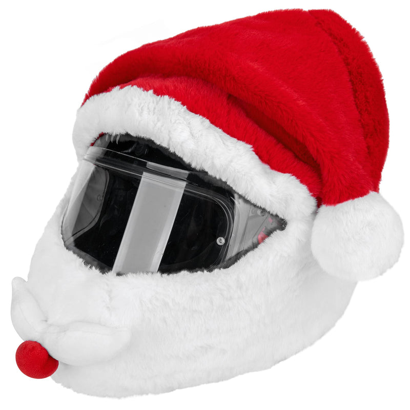 Christmas Santa Motorcycle Helmet Cover,Nativity Helmet Cover Santa Claus Xmas Hat Decoration Accessories for Men Santa helmet cover