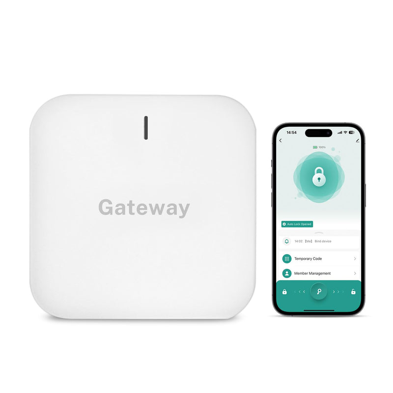 Wi-Fi Gateway for Tuya Smart Door Lock, Wi-Fi Bridge for Bluetooth Lock Remotely Control with Tuya/SmartLife App, Gateway Smart Hub Remote Control for Door Locks