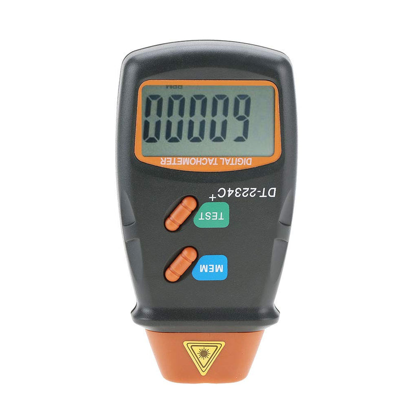 Digital Tachometer, ABS Plastic ‑2234C+ Non- Handheld Digital LCD Photo Tachometer Mini RPM Tester Meter, Clear LCD Display Auto Range Low Battery Indication
