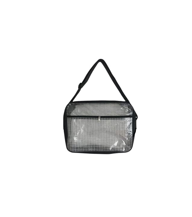 ESD 15.7" L x 3.1" W x 11.8" H anti-static clear pvc shoulder bag,cleanroom engineer tool bag, for engineer put computer tool working in clean room 1PCS 15.7"x 11.8"x 3.1" Black One Pieces