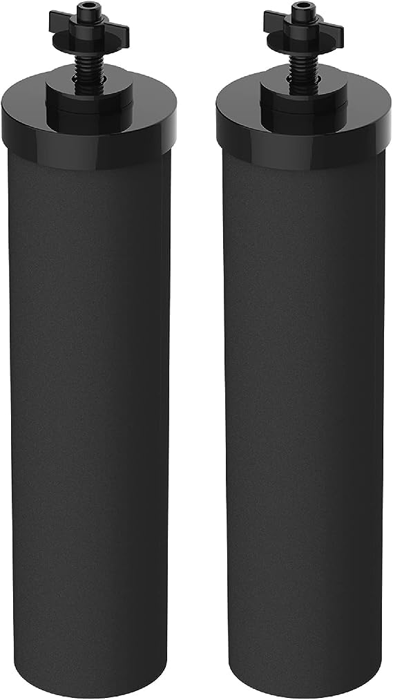 Filterlogic Gravity Water Filter, Replacement for Berkey® BB9-2® Black Carbon Filters, Purewell®, ProOne®, Waterdrop Gravity Filter System, NSF/ANSI 42&372 Certified, 2 Pack Count of 2