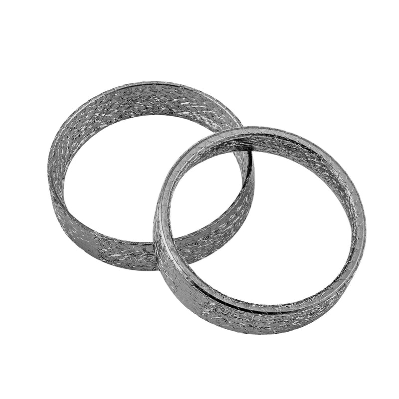 Mofun Exhaust Gasket Compatible with Harley Big Twin and Sportster Models,Dyna,Touring,Softail 1984-2024,1 Pair 2pcs, Made of Wire and Graphite