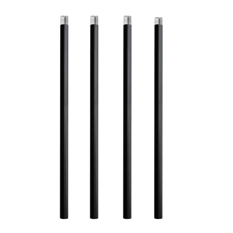 N//A HALIGATE Matte Black M12 Threaded Extension Rod for Pendant Light, Island Lighting, Chandeliers,Lighting Fixture Downrods & Stems,12 Inches