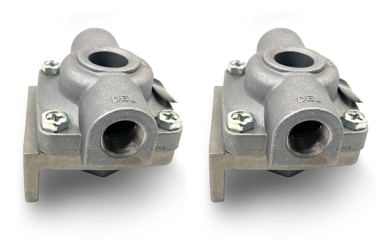 2 pack of TORQUE QR-1 QR1 Quick Release Valve (Replaces Bendix 229859, Midland KN32005, Haldex 229859X) (2 x TR229859) 2 Pack 2 x TR229859